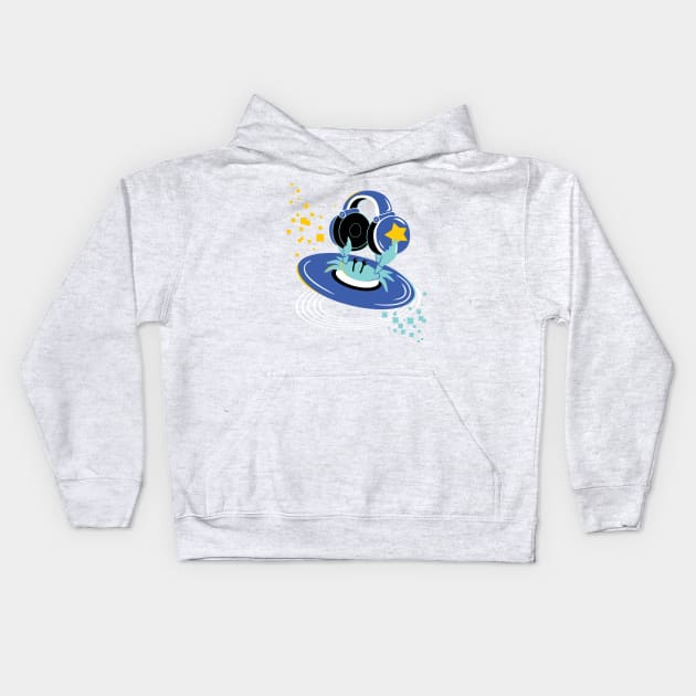 DJ Crab Kids Hoodie by merumori